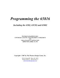 Programming the 65816