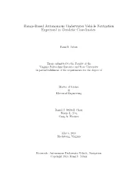 Range-Based Autonomous Underwater Vehicle Navigation Expressed in Geodetic Coordinates