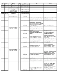 SODA08 Schedule