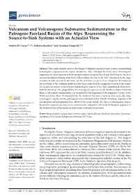 Volcanism and Volcanogenic Submarine Sedimentation in the Paleogene Foreland Basins of the Alps: Reassessing the Source-To-Sink Systems with an Actualist View