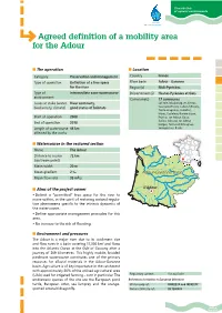 Agreed Definition of a Mobility Area for the Adour