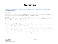 Background Information on Sole-‐Sourced Contract Between The