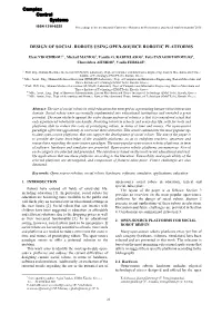 Design of Social Robots Using Open-Source Robotic Platforms