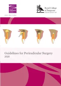 Guidelines for Periradicular Surgery 2020