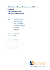 N2 Monaghan to Emyvale Road Improvement Scheme Drumgeeny 2 Stage (Iii) Excavation Services