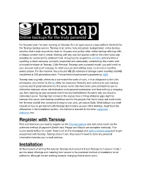 Register with Tarsnap Installation
