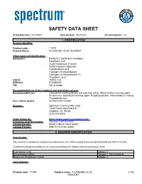 SDS Contains All of the Information Required by the HPR