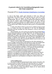 A General Criterion for Translating Phylogenetic Trees Into Linear Sequences