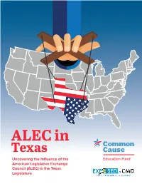 "ALEC in Texas" Report