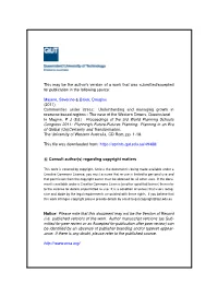 Communities Under Stress: Understanding and Managing Growth in Resource-Based Regions - the Case of the Western Downs, Queensland