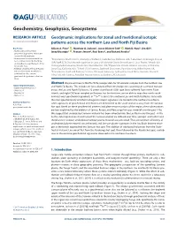 Geodynamic Implications for Zonal and Meridional Isotopic Patterns