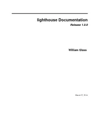 Lighthouse Documentation Release 1.0.0
