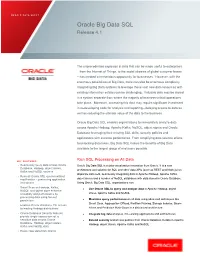 Oracle Big Data SQL Release 4.1