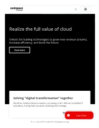 Realize the Full Value of Cloud