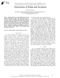 Syncretism of Islam and Javanism