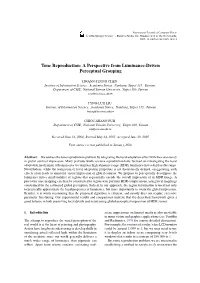 Tone Reproduction: a Perspective from Luminance-Driven Perceptual Grouping