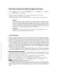 Towards Unsupervised Knowledge Extraction