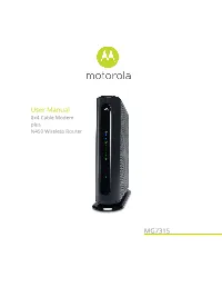 User Manual MG7315