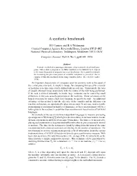 A Synthetic Benchmark