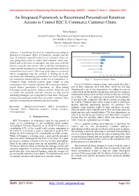 An Integrated Framework to Recommend Personalized Retention Actions to Control B2C E-Commerce Customer Churn
