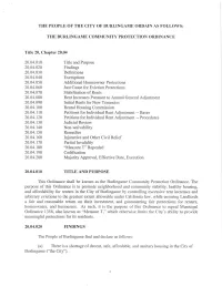 Burlingame | Rent Control Initiative Language