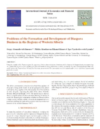 Problems of the Formation and Development of Diaspora Business in the Regions of Western Siberia