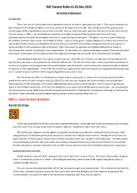 RAF Variant Rules #1.45 Mar 2014