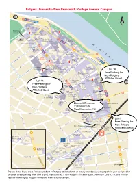 Rutgers University–New Brunswick: College Avenue Campus T