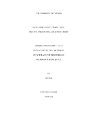 The University of Chicago Regulating Reputation In