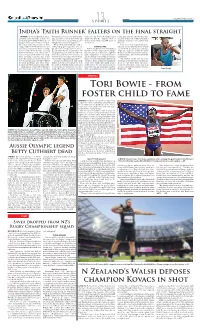 Tori Bowie - from Foster Child to Fame