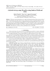A Hybrid Strategy Using Mean Reverting Indictor PSAR and EMA