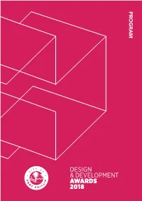 Design and Development Awards 2018