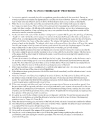 Kansas Tiebreaker” Procedure