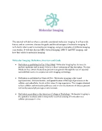 Molecular Imaging Tutorial