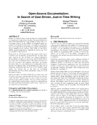 Open-Source Documentation