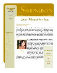 SNMIPNUNTN Nmipnuntn a Salish Word Meaning ~A Place to Learn, S a Place to Figure Things Out, a Place Where Reality Is Discovered~ VOLUME 2, ISSUE 1 SEPTEMBER 2012