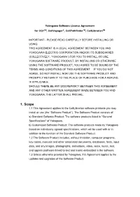 1. Scope 1.1 This Agreement Applies to the Celllibrarian Software Products You May Install Or Use (The “Software Product”)