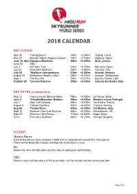 2018 Calendar