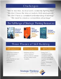 Challenges the Full Range of Strategic Thinking Resources Three