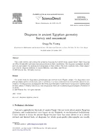 Diagrams in Ancient Egyptian Geometry Survey and Assessment