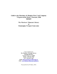 Guide to the Merrimac & Monitor Post Card Company “Virginia in Dry