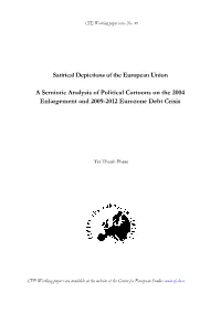 Satirical Depictions of the European Union a Semiotic Analysis Of
