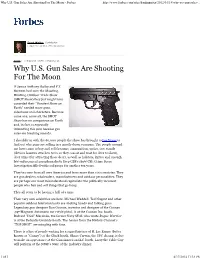 Why U.S. Gun Sales Are Shooting for the Moon - Forbes