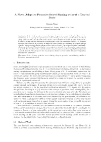 A Novel Adaptive Proactive Secret Sharing Without a Trusted Party