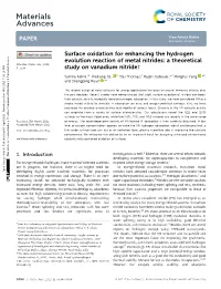 A Theoretical Study on Vanadium Nitride