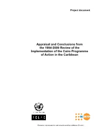 Appraisal and Conclusions from the 1994-2009 Review of the Implementation of the Cairo Programme of Action in the Caribbean