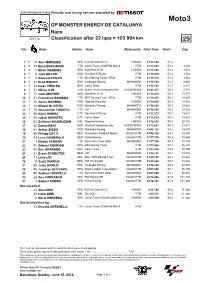 R Race CLASSIFICATION