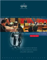 The Administrative Justice System an Overview