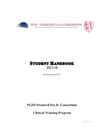 2017-18 Psyd Student Handbook.Pdf