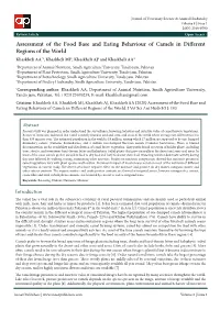 Assessment of the Food Base and Eating Behaviour of Camels In